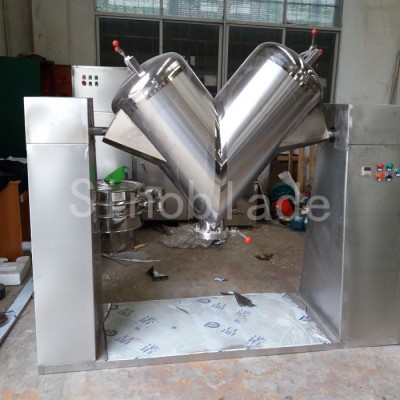 V-Mixer for Foodstuff Powder V-shaped blender granules powder particles grains mixing equipment